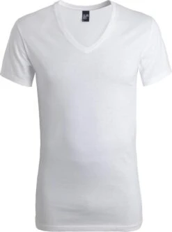 Alan Red - Dean V-Hals T-Shirt Wit (2Pack) - Maat M - Slim-fit -Merkloos Soldes 887x1200