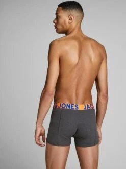 JACK&JONES JACCRAZY SOLID TRUNKS 3 PACK NOOS Heren Onderbroek - Maat M -Merkloos Soldes 895x1200
