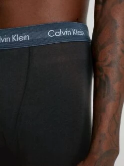 Calvin Klein Trunks (3-pack) - Heren Boxers Normale Lengte - Zwart Met Gekleurde Tailleband - Maat: L -Merkloos Soldes 899x1200 6