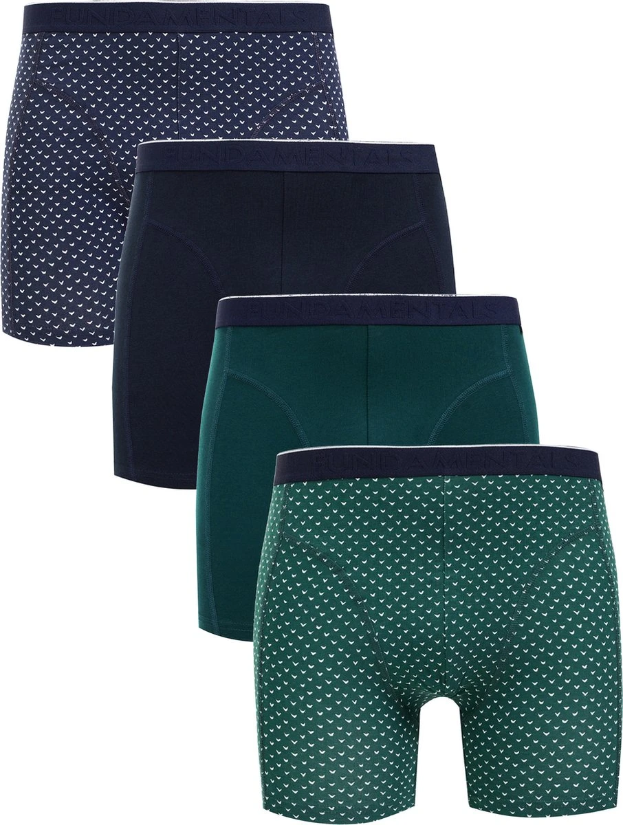 WE Fashion Heren Boxershorts, 4-pack 3 WE Fashion Heren Boxershorts, 4-pack