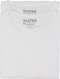 Slater 6500 - Stretch 2-pack T-shirt Ronde Hals Korte Mouw Wit L 95% Organisch Katoen 5% Elastan 28 Slater 6500 - Stretch 2-pack T-shirt Ronde Hals Korte Mouw Wit L 95% Organisch Katoen 5% Elastan -Merkloos Soldes 907x1200 5
