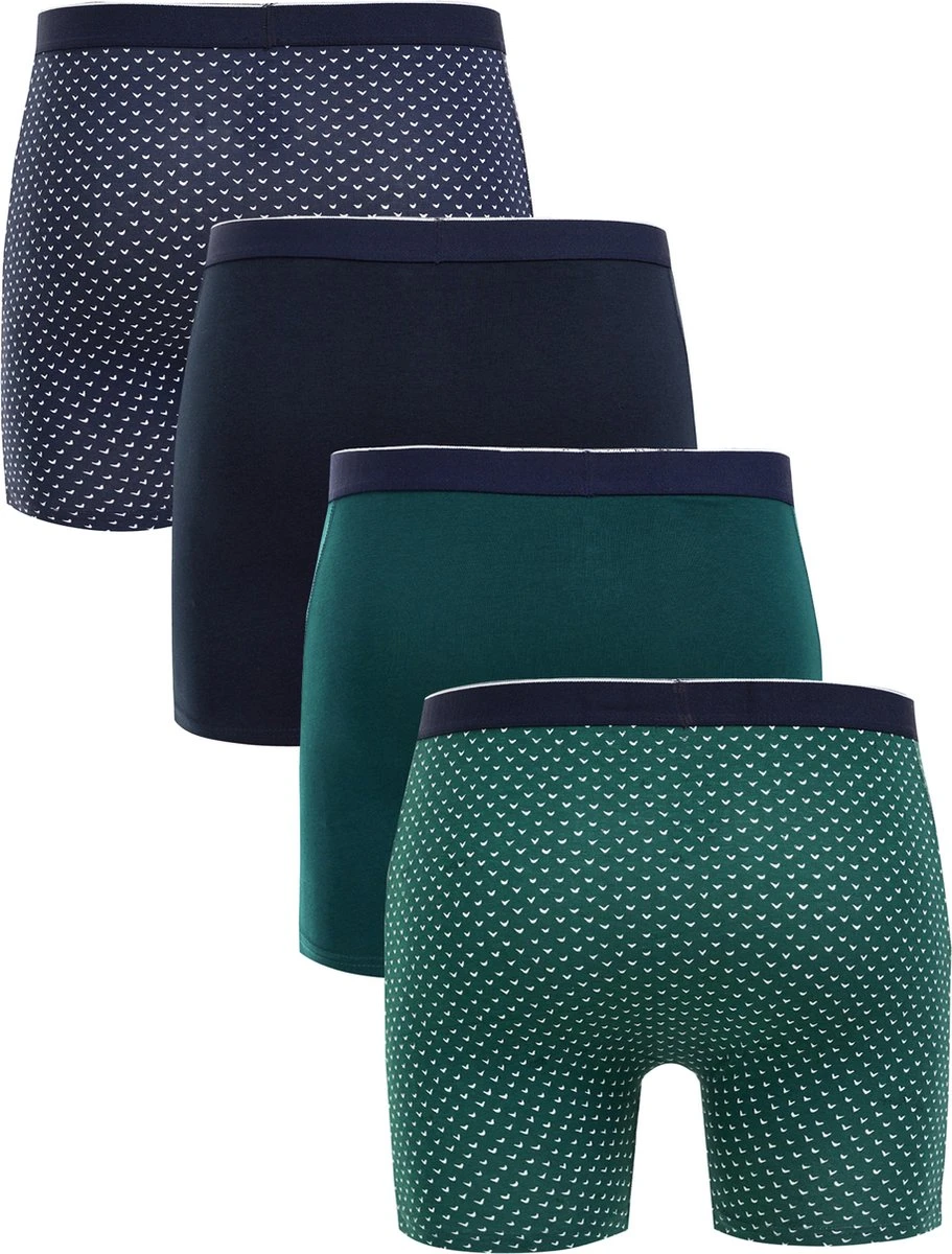 WE Fashion Heren Boxershorts, 4-pack 4 WE Fashion Heren Boxershorts, 4-pack – Image 2