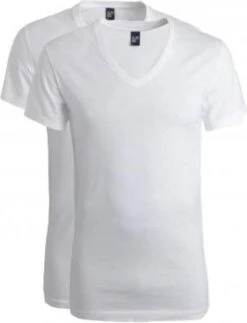 Alan Red - Dean V-Hals T-Shirt Wit (2Pack) - Maat M - Slim-fit -Merkloos Soldes 918x1200 8