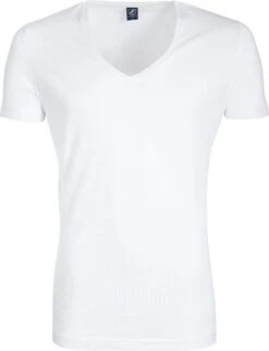 Suitable - T-shirt Wit Diepe V-hals Vibamboru Bamboe Stretch 2Pack - Maat L - Slim-fit -Merkloos Soldes 921x1200 2