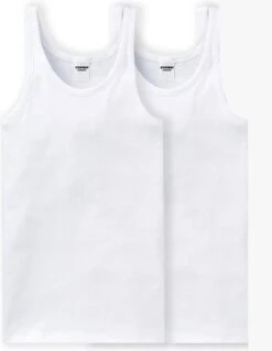 Merkloos Heren Onderhemd - Wit - 2 Pack - Maat M -Merkloos Soldes 930x1200