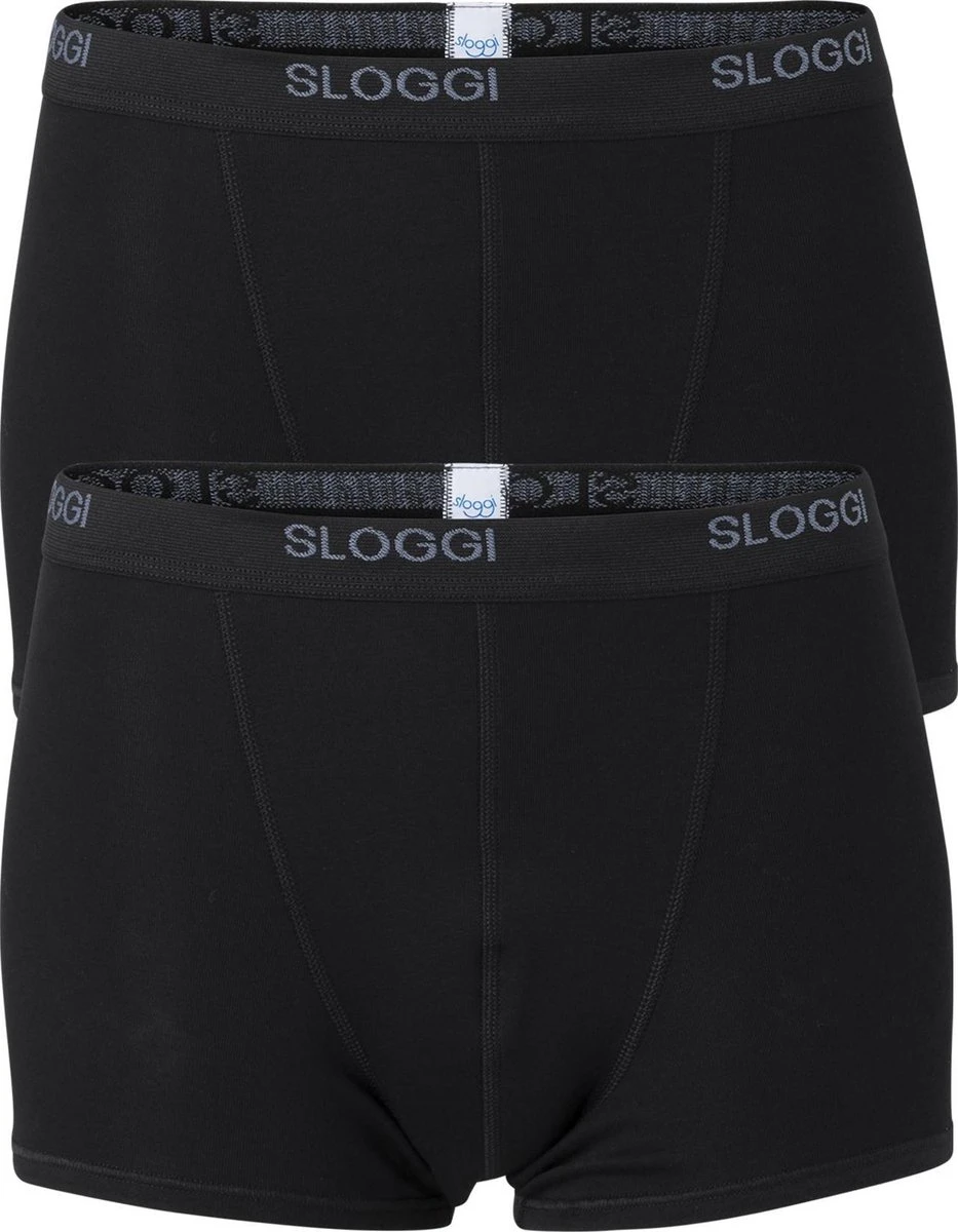 Sloggi Men Basic Heren Boxershort - 2-pack - Zwart - Maat M 3 Sloggi Men Basic Heren Boxershort - 2-pack - Zwart - Maat M