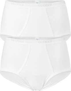 Merkloos Soldes 28 Sloggi Men Basic Heren Maxi Slip - 2-pack - Wit - Maat L