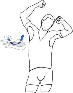 ConfidenceForAll® Heren Premium Anti Zweet Shirt Met Ingenaaide Okselpads - Zijdezacht Modal En Verkoelend Katoen - Maat L V-hals Wit -Merkloos Soldes 945x1200