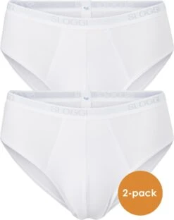 Sloggi Men Basic Heren Midi Slip - 2-pack - Wit - Maat M
