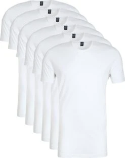 Suitable - T-shirt Wit O-hals Obambo Bamboe 2 Pack - Maat L - Modern-fit