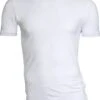 Garage 201 - Bodyfit T-shirt Ronde Hals Korte Mouw Wit L 95% Katoen 5% Elastan