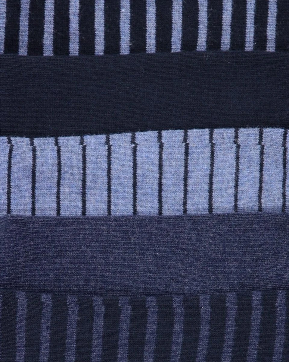 WE Fashion Heren Fijngebreide Gestreepte Sokken 5P - Maat 43-46 7 WE Fashion Heren Fijngebreide Gestreepte Sokken 5P - Maat 43-46 – Image 5