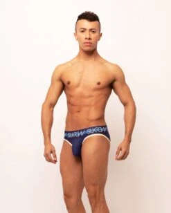 Sukrew Classic Slip Navy/Cream - Maat M - Heren Ondergoed - Onderbroek Met Grote Pouch 14 Sukrew Classic Slip Navy/Cream - Maat M - Heren Ondergoed - Onderbroek Met Grote Pouch -Merkloos Soldes 961x1200 2