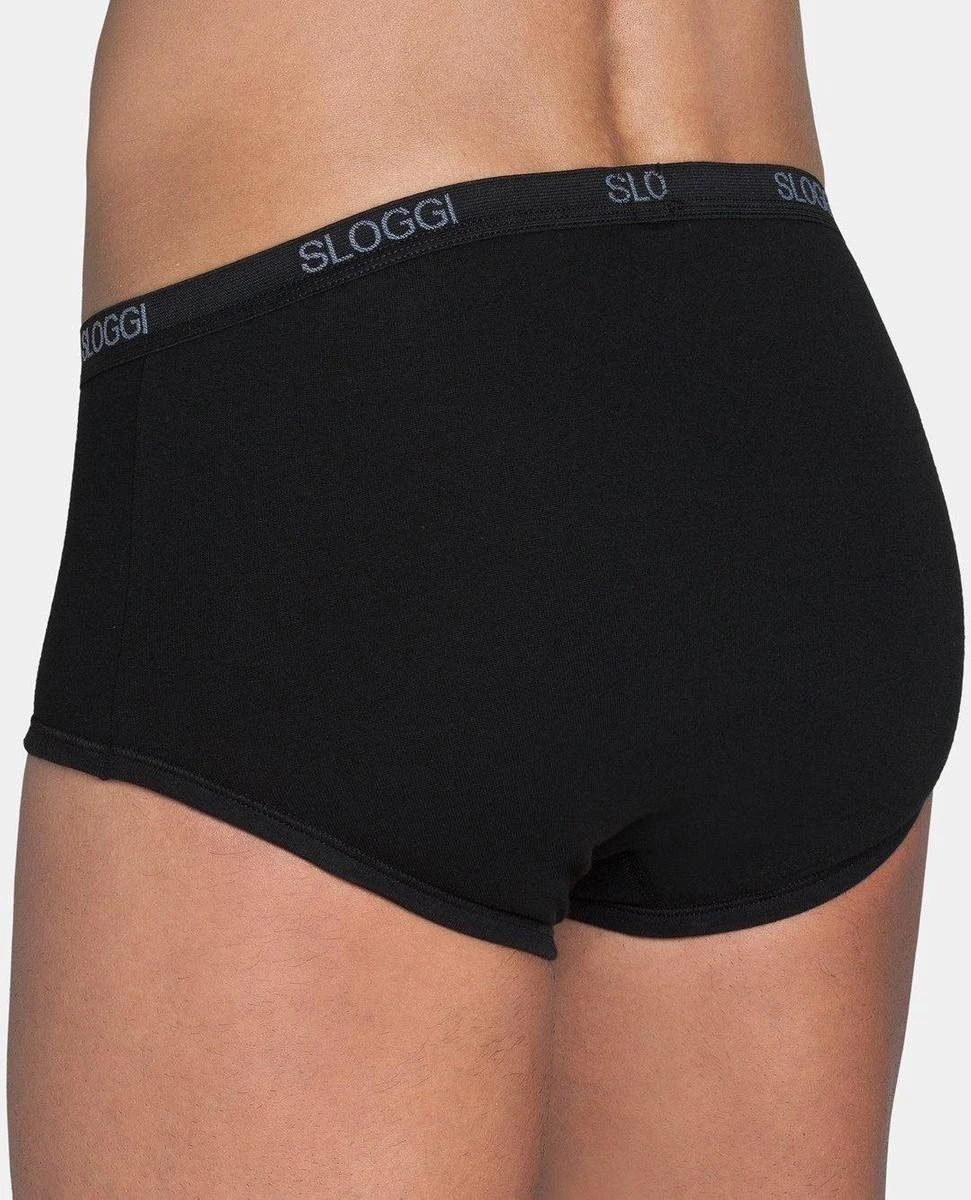 Sloggi Men Basic Heren Maxi Slip - Zwart - Maat XL 4 Sloggi Men Basic Heren Maxi Slip - Zwart - Maat XL – Image 2