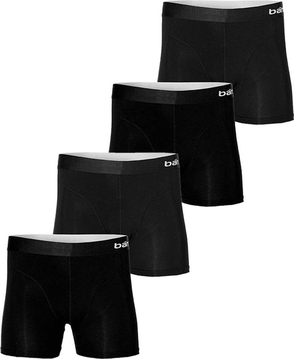 Apollo® Apollo Bamboo Boxershorts Zwart - 4 Bamboe Boxershorts Heren Zwart - Maat XL 4 Apollo® Apollo Bamboo Boxershorts Zwart - 4 Bamboe Boxershorts Heren Zwart - Maat XL – Image 2