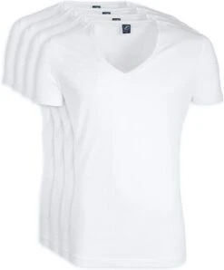 Suitable - T-shirt Wit Diepe V-hals Vibamboru Bamboe Stretch 2Pack - Maat L - Slim-fit -Merkloos Soldes 993x1200 1