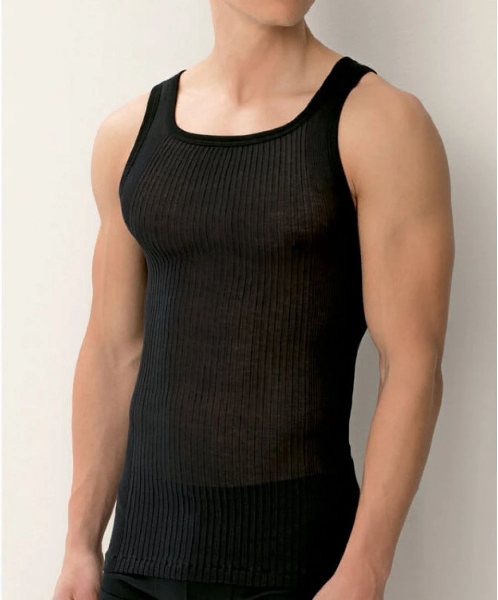 Merkloos Hemden Heren - Onderhemd Heren - Heren Halterhemd - Zwart - 100% Katoen - Tanktop Heren - GERIBDE - Mouwloos - Heren Ondergoed - Ronde Hals 3 Merkloos Hemden Heren - Onderhemd Heren - Heren Halterhemd - Zwart - 100% Katoen - Tanktop Heren - GERIBDE - Mouwloos - Heren Ondergoed - Ronde Hals