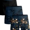 Muchachomalo - 3-pack Onderbroeken Heren - Effen Kleur + Print - Elastisch Katoen - Zachte Waistband -Merkloos Soldes 999x1200